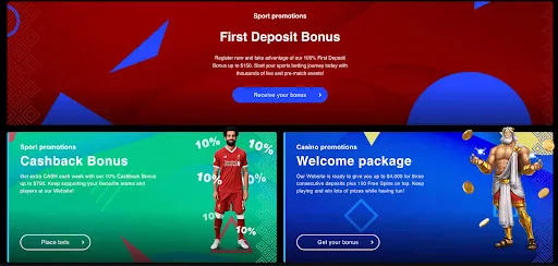 Librabet First Deposit Bonus sport promotion banner Librabet sport promotion banner featuring First Deposit Bonus $150 on a red geometric background